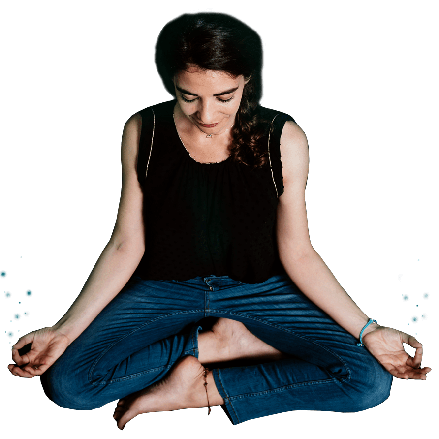 Elena meditando